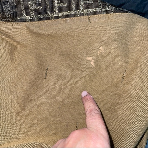 FENDI RARE FIND mia should tote Zucca excellent condition size 16W X 11H large - Picture 15 of 17